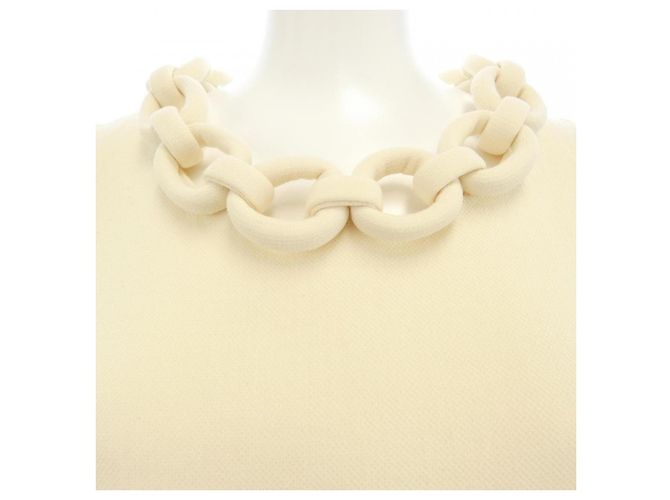 Louis Vuitton Cinch Ballon Kleid Beige - Ansicht 5
