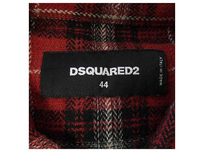 Autre Marque Camicia Dsquared2 Nero Rosso - vista 4