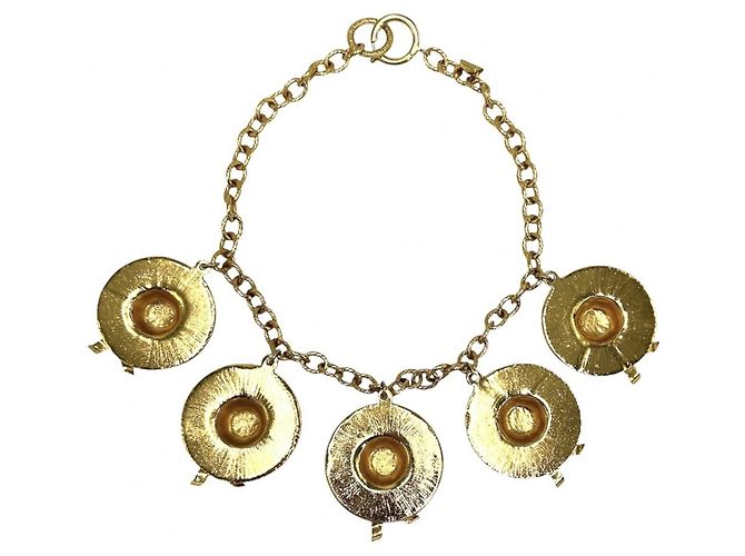 Collana Chanel Vintage placcata oro D'oro - vista 2