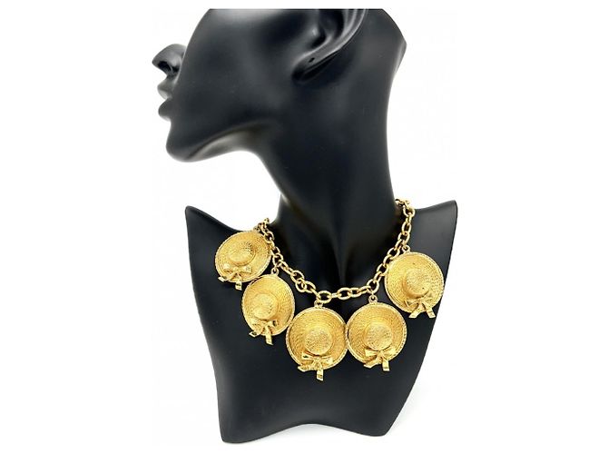 Collana Chanel Vintage placcata oro D'oro - vista 3