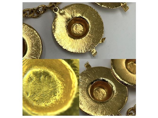 Collana Chanel Vintage placcata oro D'oro - vista 5