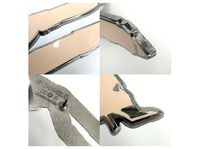 Mademoiselle Chanel Brosche Beige und Silber - Ansicht 7