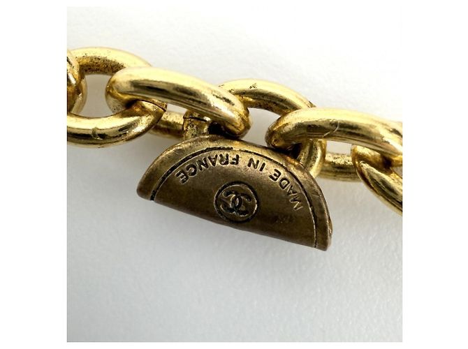 Collar largo Coco Mark para mujer Chanel Dorado - vista 4