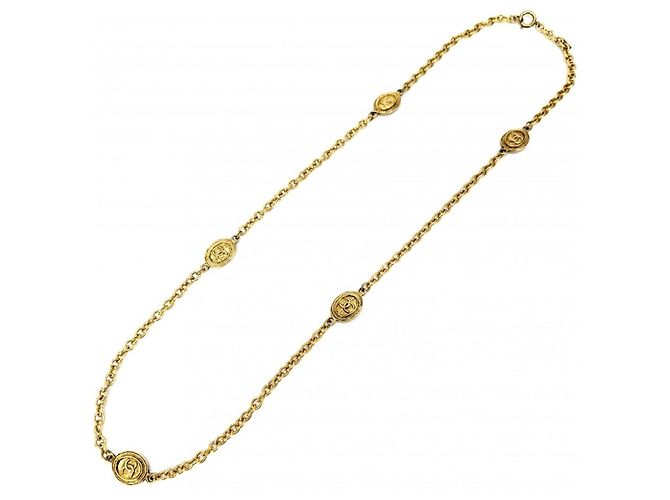 Collar largo Coco Mark para mujer Chanel Dorado - vista 5