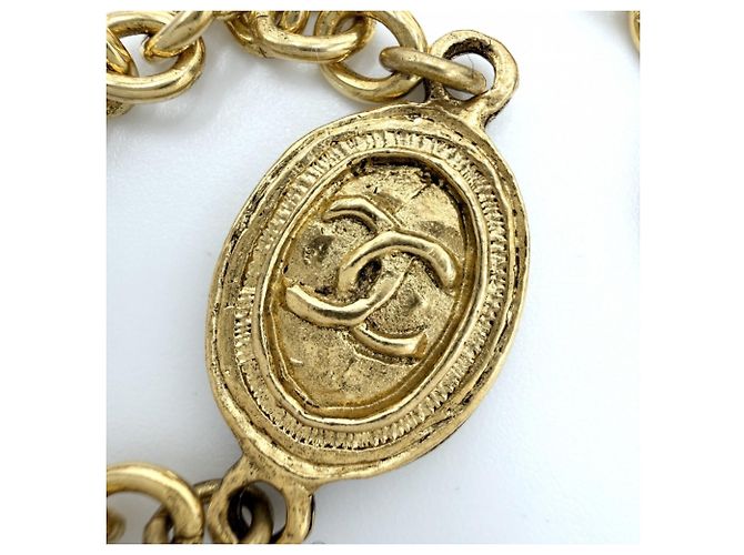 Collar largo Coco Mark para mujer Chanel Dorado - vista 9
