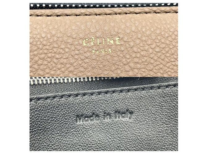 Céline Celine Bicolor Edge Handtasche Schwarz Beige - Ansicht 5