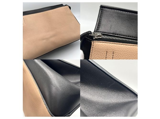 Céline Celine Bicolor Edge Handtasche Schwarz Beige - Ansicht 8
