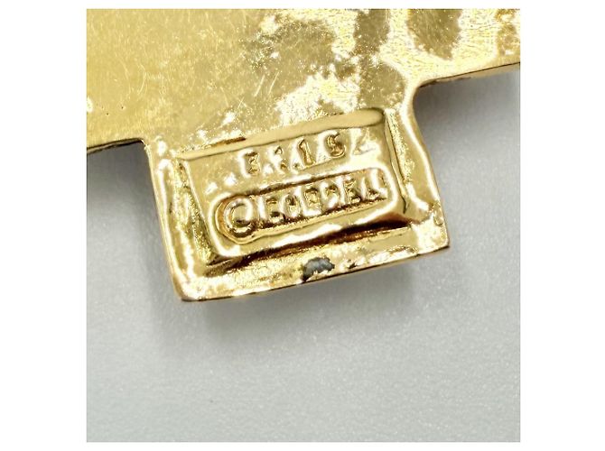 Collana con pendente blu e oro Chanel D'oro - vista 6