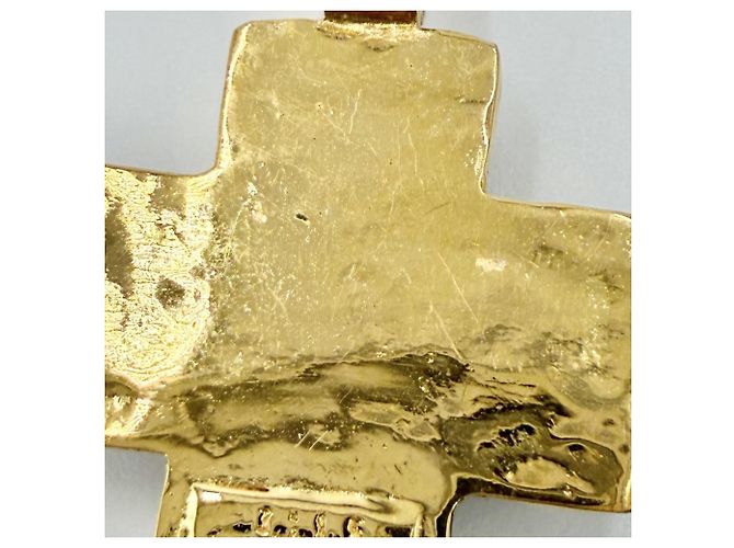Collana con pendente blu e oro Chanel D'oro - vista 7