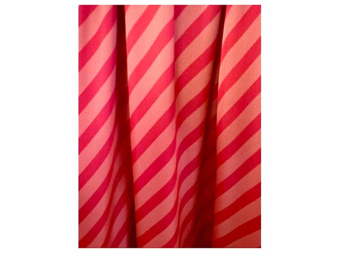 Autre Marque Preview Giorgia & Johns Rosa Gestreiftes One-Shoulder Maxikleid Pink - Ansicht 11