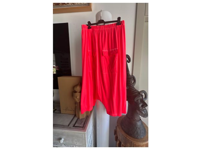 Munthe Plus Simonsen Pantaloni baggy PLU rosa neon Corallo - vista 5