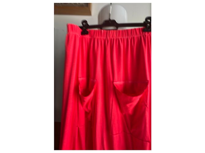 Munthe Plus Simonsen Pantaloni baggy PLU rosa neon Corallo - vista 9