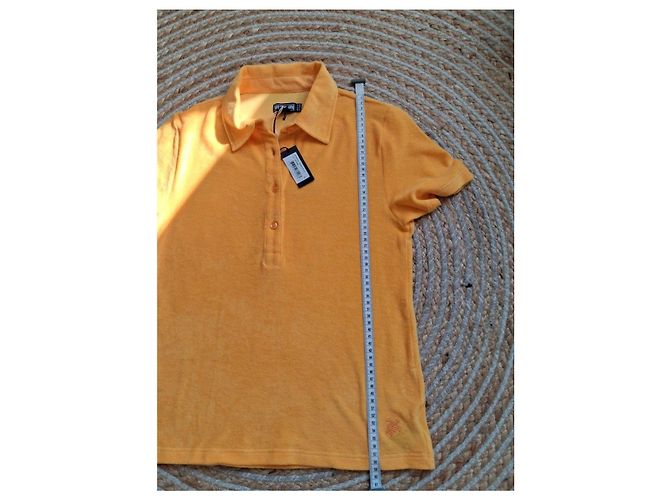 Polo Vilebrequin Mujer de rizo - Amarillo Azafrán - vista 2