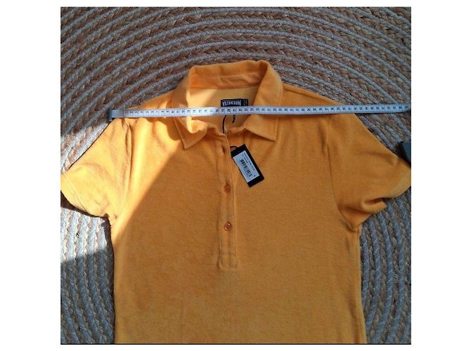 Polo Vilebrequin Mujer de rizo - Amarillo Azafrán - vista 3