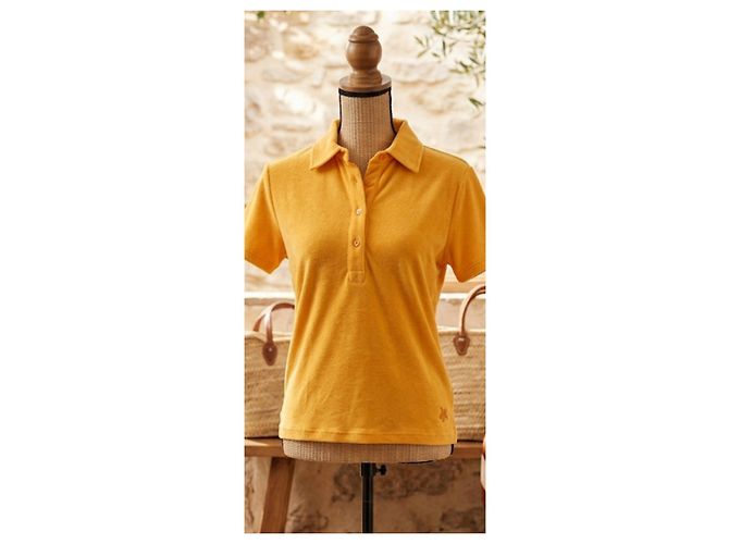 Polo Vilebrequin Mujer de rizo - Amarillo Azafrán - vista 9