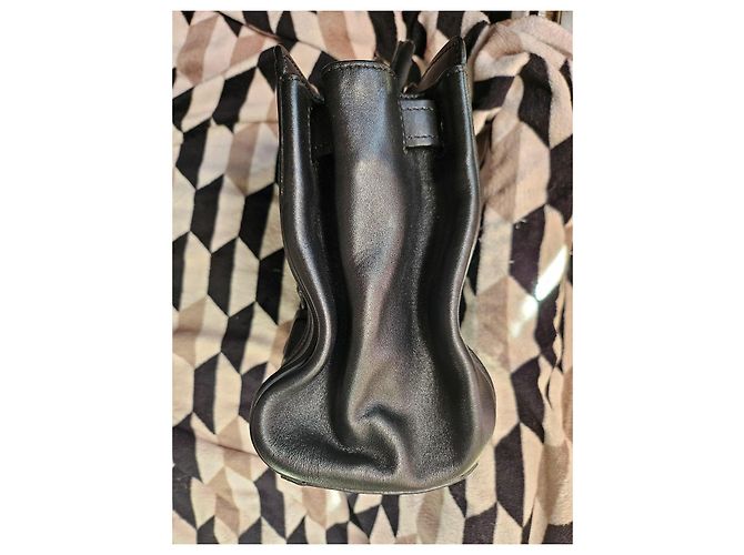 Borsa Moschino Milano in pelle nera modello Biker Negro - vista 11
