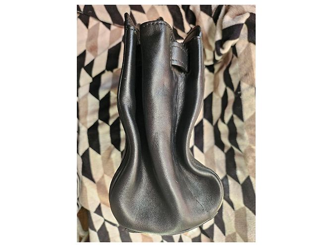 Borsa Moschino Milano in pelle nera modello Biker Negro - vista 13