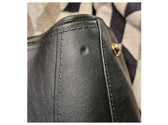 Borsa Moschino Milano in pelle nera modello Biker Negro - vista 14