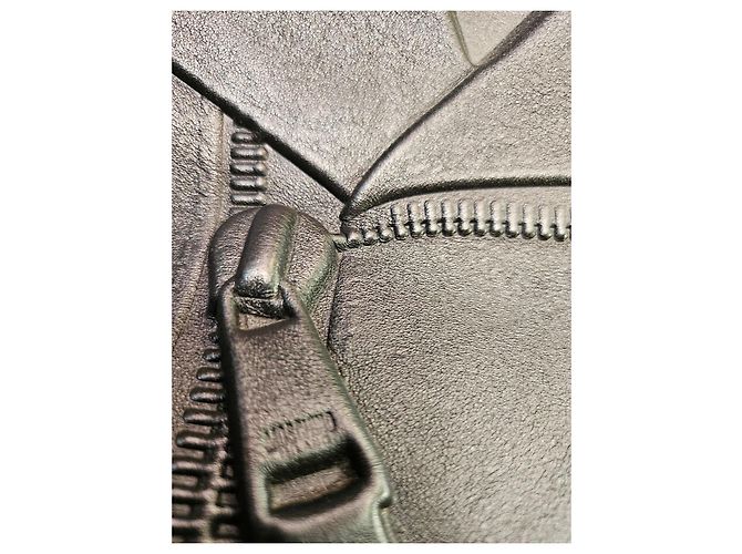 Borsa Moschino Milano in pelle nera modello Biker Negro - vista 5