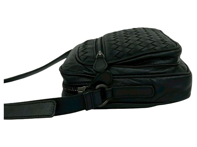 Mini borsa a tracolla in pelle Intrecciato Bottega Veneta Nero - vista 5