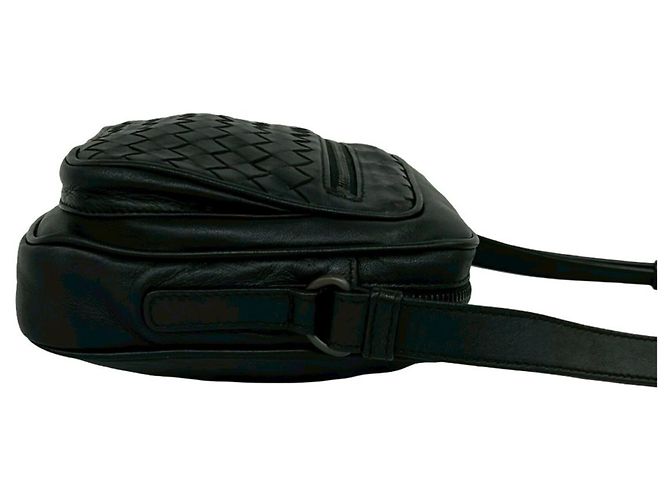 Mini borsa a tracolla in pelle Intrecciato Bottega Veneta Nero - vista 6