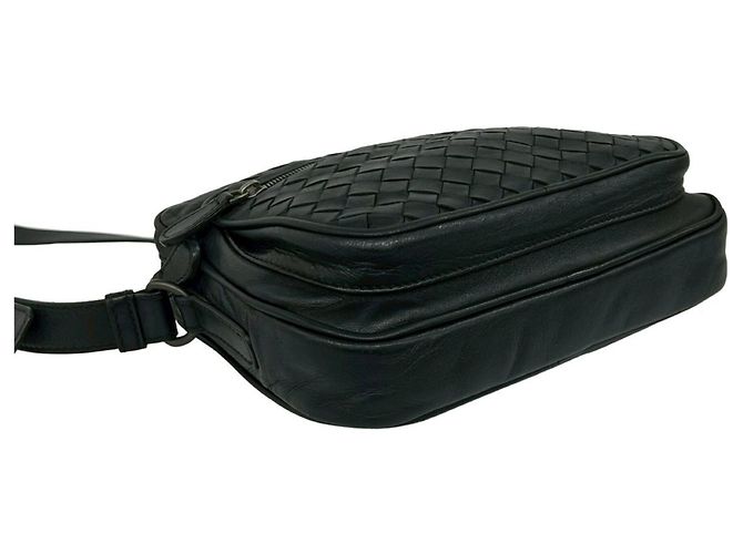 Mini borsa a tracolla in pelle Intrecciato Bottega Veneta Nero - vista 7