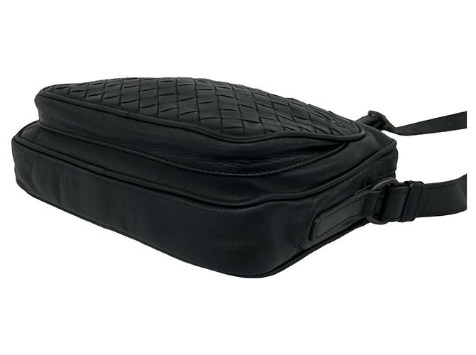 Mini borsa a tracolla in pelle Intrecciato Bottega Veneta Nero - vista 8