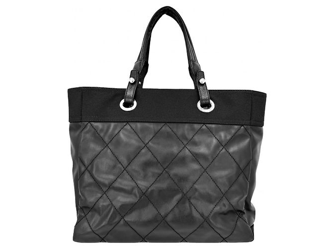 Borsa Tote Chanel Paris Biarritz MM Nero - vista 2