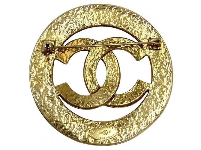 Spilla Chanel Vintage Gold D'oro - vista 2