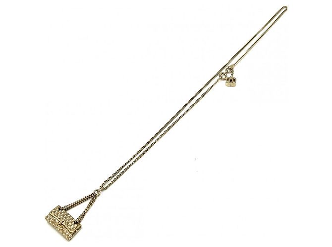 Collana Chanel placcata oro con motivo Matelassé D'oro - vista 4