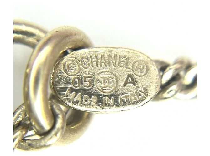 Collana Chanel placcata oro con motivo Matelassé D'oro - vista 5