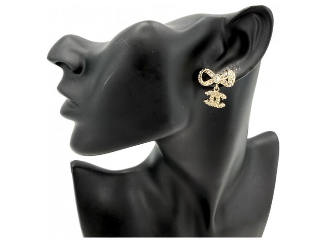 Orecchini a lobo placcati in oro Chanel D'oro - vista 2