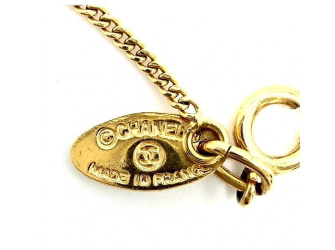 Collana Chanel Vintage placcata oro - vista 4