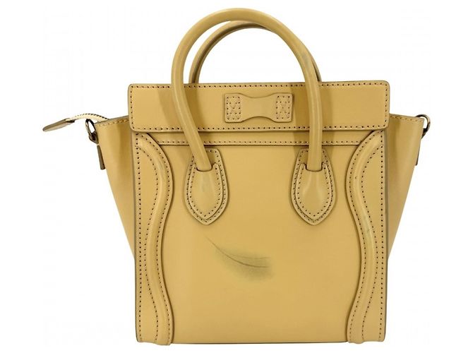 Céline Borsa a mano Luggage Nano Shopper da donna Celine Giallo - vista 2