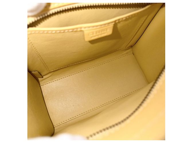 Céline Borsa a mano Luggage Nano Shopper da donna Celine Giallo - vista 4