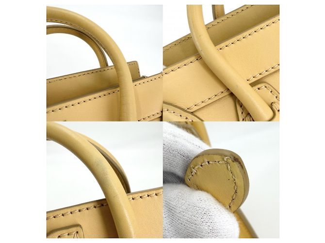 Céline Borsa a mano Luggage Nano Shopper da donna Celine Giallo - vista 7
