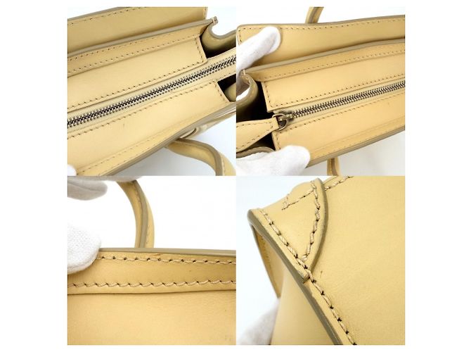 Céline Borsa a mano Luggage Nano Shopper da donna Celine Giallo - vista 9