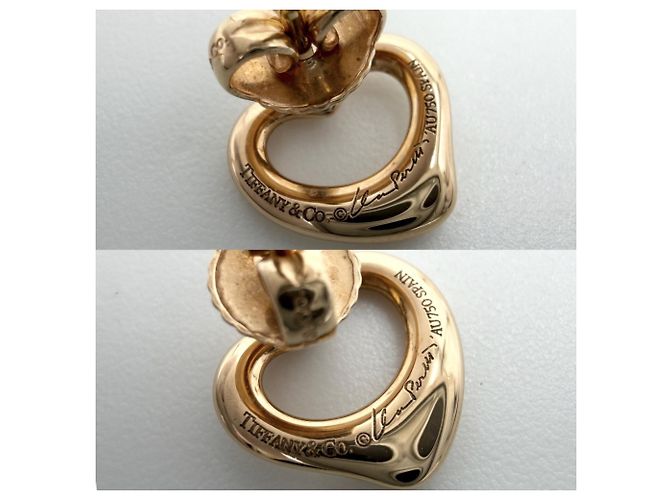 Orecchini a lobo Elsa Peretti Open Heart da donna Tiffany & Co. in oro rosa 18K - vista 3