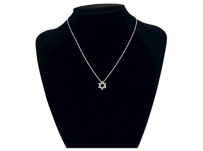 Tiffany & Co Collana Tiffany Vintage Star of David Argento - vista 2