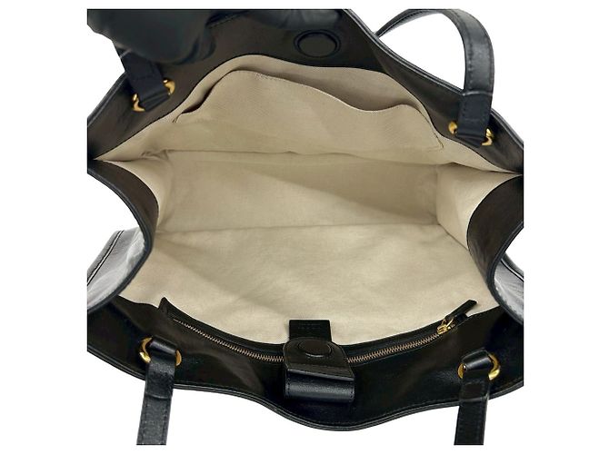 Gucci Horsebit 1955 Leder Tote Bag mit Hardware Schwarz - Ansicht 9