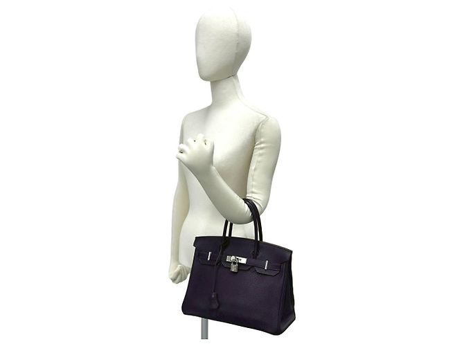 Hermès Hermes Birkin 30 Handtasche aus Togo-Leder in Lila - Ansicht 2