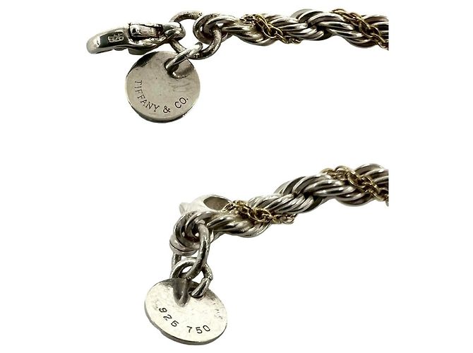 Tiffany & Co Bracciale Tiffany Twist Rope Argento D'oro - vista 3