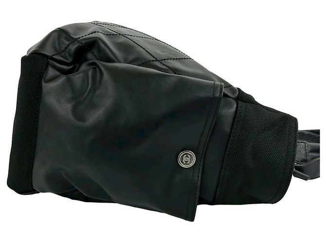 Borsa Tote Chanel Paris Biarritz GM Canvas Leather Nero - vista 8