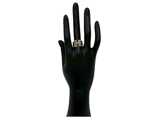 Hermès Hermes Mexico Band Ring Silber Golden - Ansicht 2