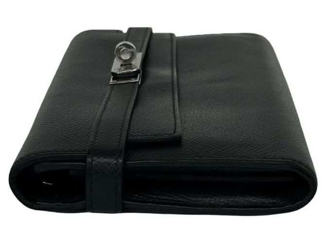 Hermès Kelly Long Wallet aus schwarzem Epsom-Leder - Ansicht 4