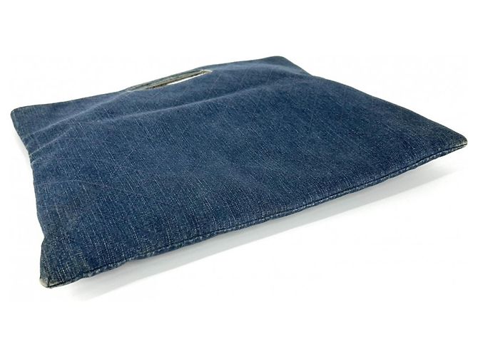 Borsa Chanel Matelassé Denim Blu - vista 3