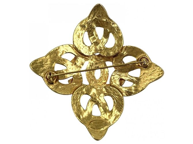 Timeless Spilla Chanel Vintage placcata oro D'oro - vista 2