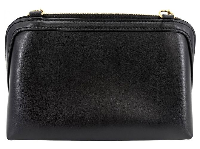 Céline Pochette Cuile Triomphe Celine Borsa a Spalla Nero - vista 2