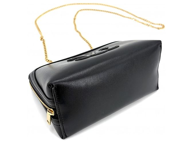 Céline Pochette Cuile Triomphe Celine Borsa a Spalla Nero - vista 3