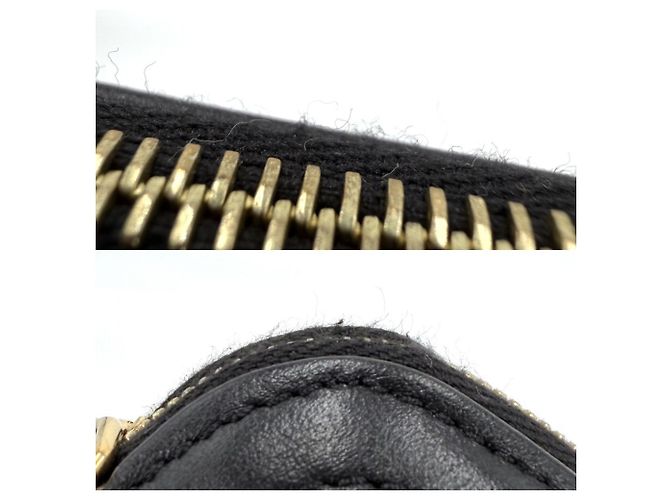 Céline Pochette Cuile Triomphe Celine Borsa a Spalla Nero - vista 5